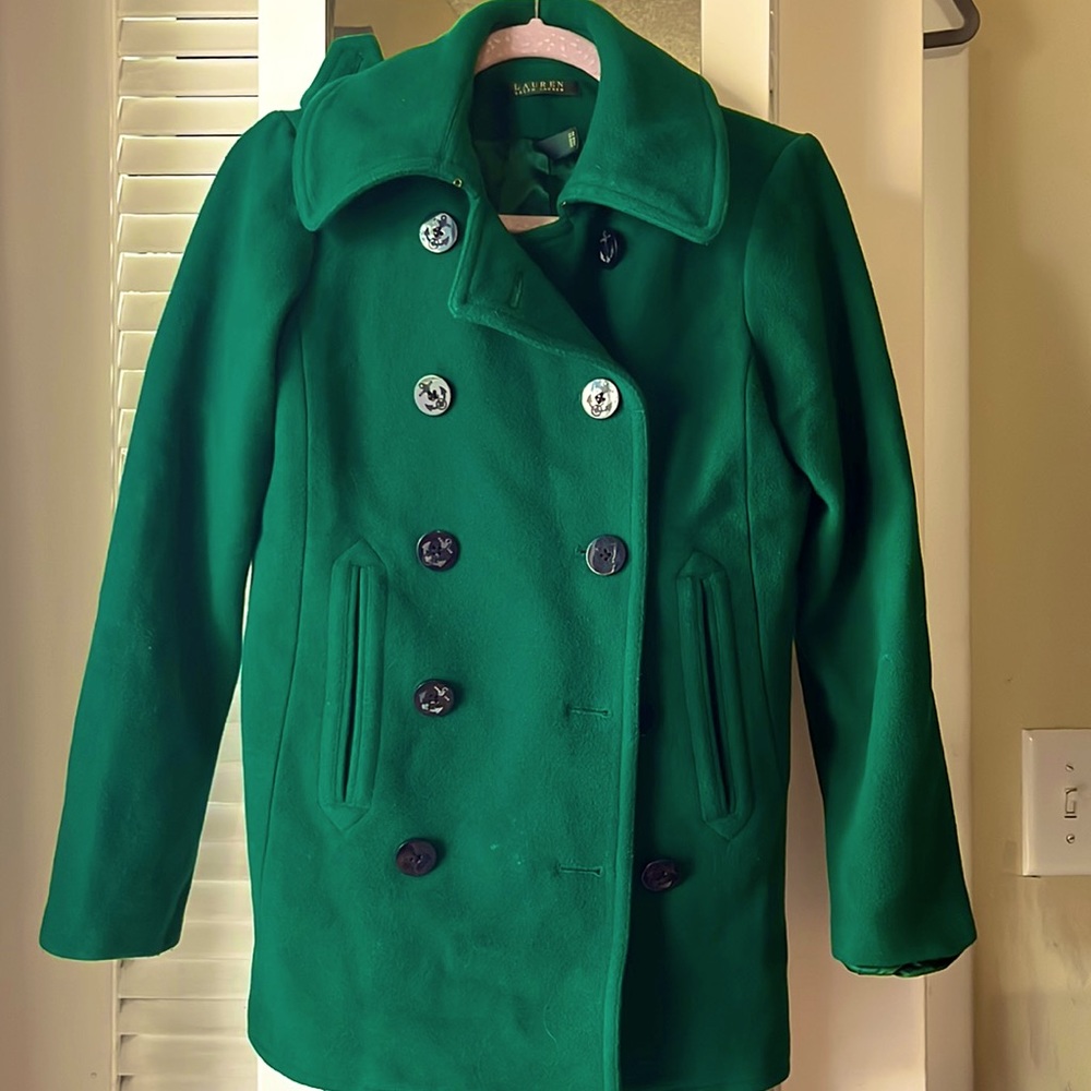 Emerald Green Ralph Lauren Peacoat